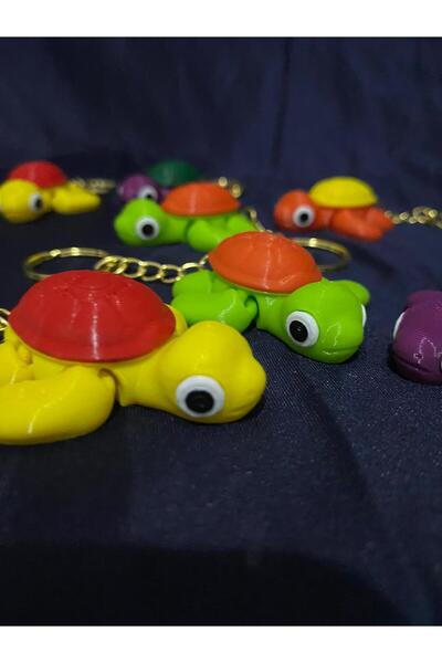 Eta3d Cute Turtle 3D Printing Figure Keychain 5 cm – Colorful Surprise