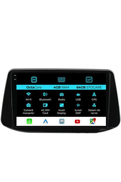 NavStore Dedicated Navigation Hyundai I30 (2017-2022), 9Inch, 4Gb Ram, 64Gb Storage, Carplay