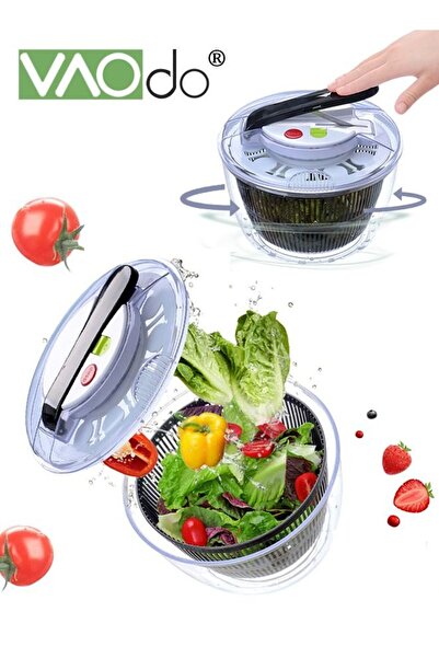 Generic VAOdo Fruit SpinnerLarge Salad Spinner with Drain Bowl and Colander Quick and Easy Multi-Use Lettuc