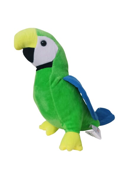 Numaca Papağan Peluş Oyuncak Kuş Gökkuşağı Papağan Kanatlı Sevimli Papağan 30 cm