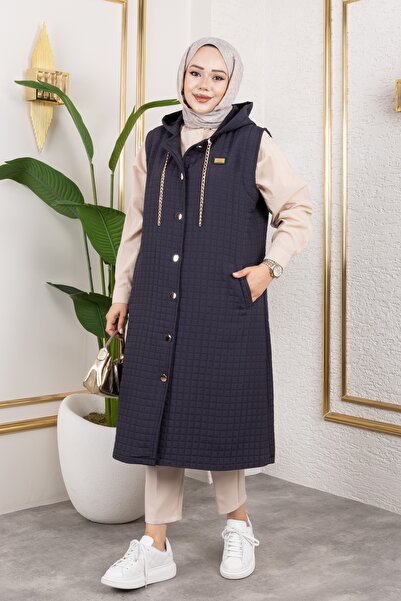 Moda MSK Hooded Quilted Smoked Vest with Weapon Detail