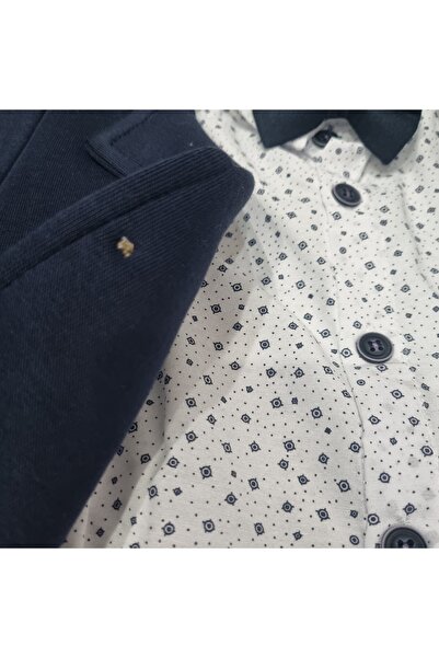 Uğur bebe Boys' Stylish 4-Piece Set with Shirt, Bow Tie, and Jacket, Soft Fabric, Special Occasion and Everyday Use
