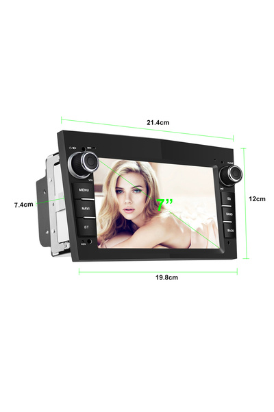 NavStore Opel Dedicated Navigation, 7Inch, 2Gb Ram, 32Gb Storage, Waze, Youtube Black