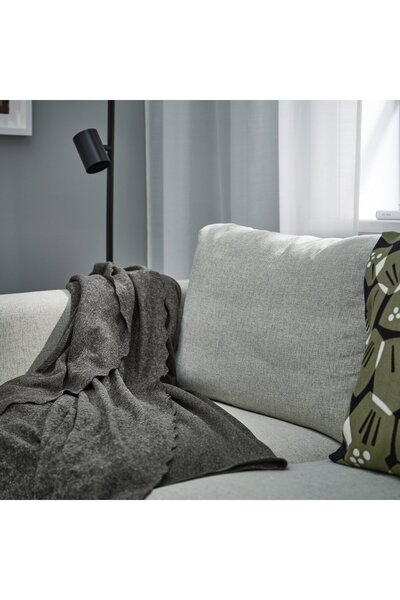 IKEA Throw, dark grey, 130 x 170 cm
