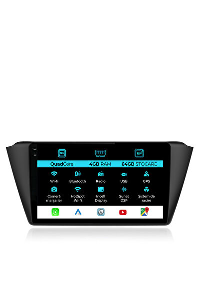 NavStore Ειδικό σύστημα πλοήγησης Skoda Fabia (2014-2019), QuadCore, 9 ίντσες...