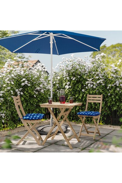 IKEA Chair cushion, outdoor, dark blue, 36 x 32 cm