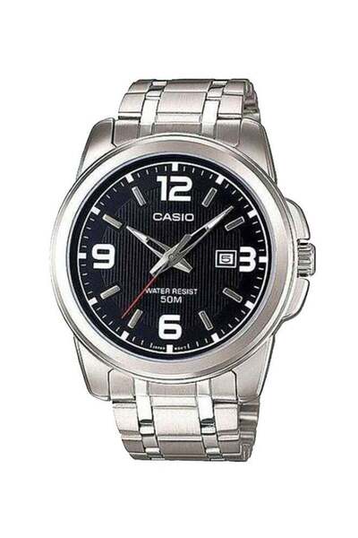 Casio Men's Enticer Analog Quartz Watch MTP-1314D-1AVDF - 45 mm - Silver