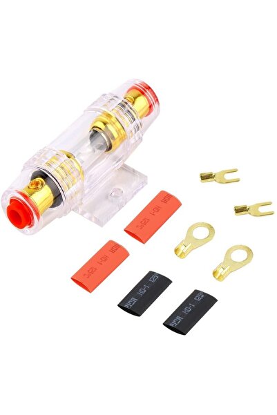 MOHAMED Kit of 2 AUDIO Cables for Subwoofer with Fuses Maximum Power 1000W