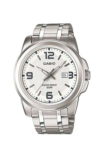 Casio Men's Enticer Analog Watch MTP-1314D-7A - 50 mm - Silver