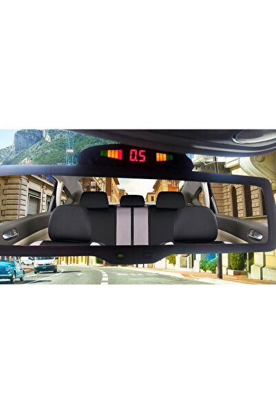 BASHAR Set of 4 BLACK Parking Sensors with LED display BS