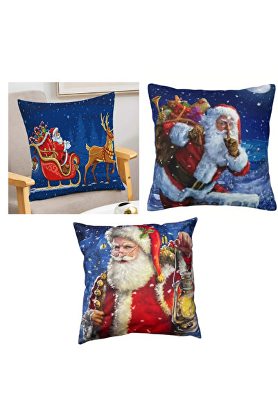 OEM Set 2 Fete de Perne Craciun, din Catifea, 45 x 45 cm, Calitate premium