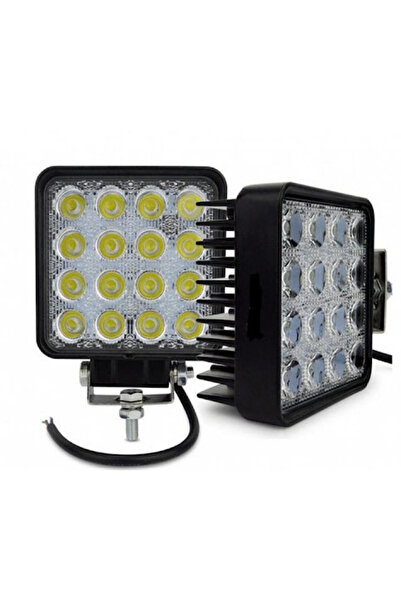 XL Off Road Led Projectors TP-1648 48W 16 12V-24V SQUARE - Set of 2 Pieces