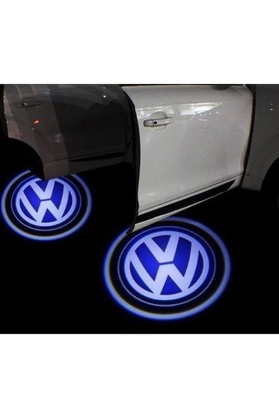 Ruan Set of 2 LED Holograms with VOLKSWAGEN LOGO for Doors