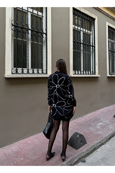 MODA Çiçek Desenli Yumuşak Dokulu Mini Elbise