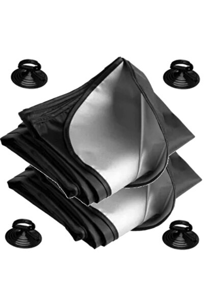 BASE Set of 2 Windshield protection tarpaulin with 2 sides Winter / Summer 70 x 145 cm