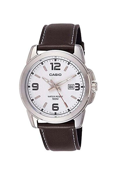 Casio Girls' Stainless Steel Analog Quartz Watch LTP-1314L-7AVDF - 33 mm - Brown