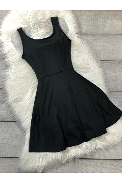 shop Rochie neagră de vară evazată