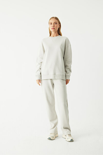 Unisex Üçgen Bisiklet Yakalı Oversize Sweatshirt - PEAK