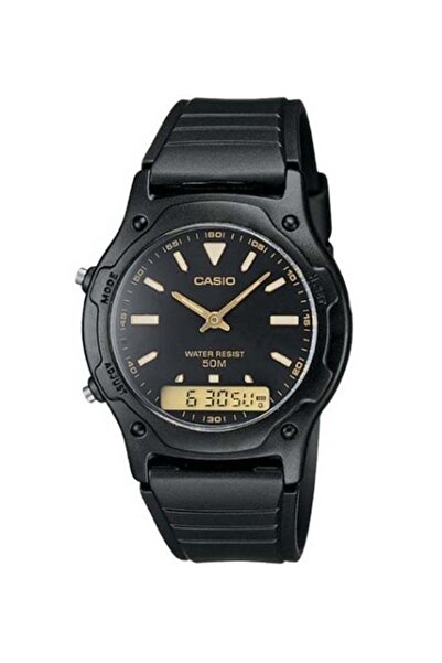 Casio Men's Resin Analog + Digital Wrist Watch AW-49HE-1AVDF - 33 mm - Black