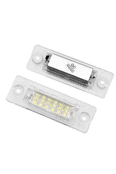 Ruan Set of 2 LED license plate lights for VW Touran Caddy Golf Plus Passat Transporter Skoda Superb