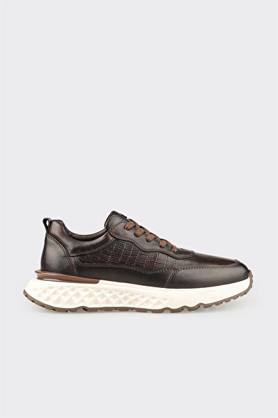 Elle Shoes Kahve Deri Erkek Günlük Ayakkabı