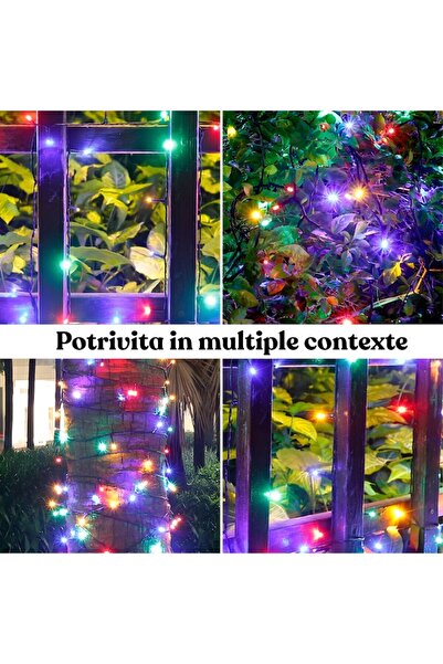 GARDEON Solar Christmas Lights 50m, 500 LEDs Multicolor, 8 Modes, IP65
