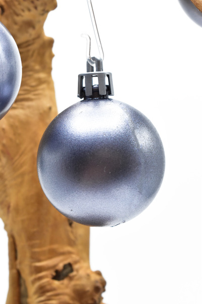 Waldern 6-Piece 4 cm Christmas Tree Ornament Cici Top Smoked