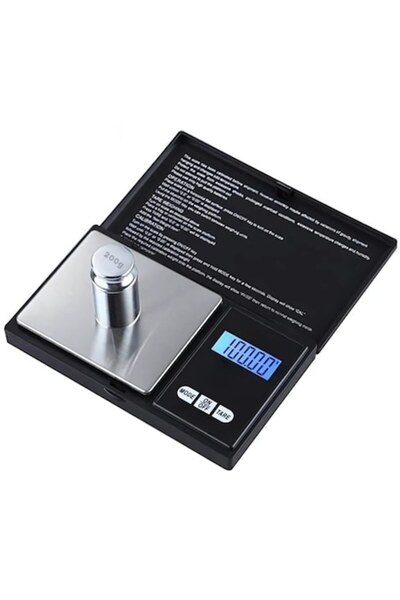 HYT Portable jewelry scale, LCD display, pocket design, maximum 200 g, accuracy 0.01 g