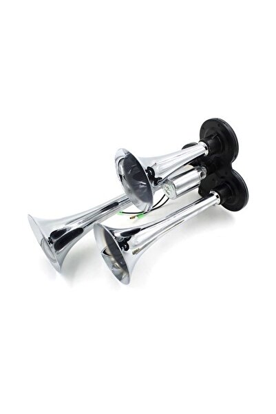 auto Powerful 12V / 24V Horn with 3 Horns Solenoid Valve Included