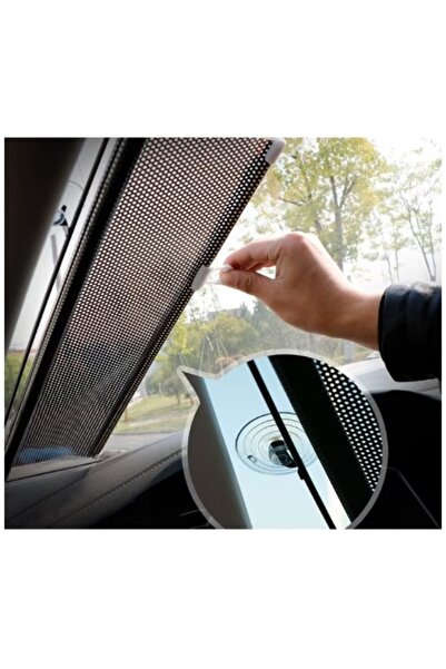 LILY Car sunshade with suction cups, retractable, black, 45 cm x 125 cm