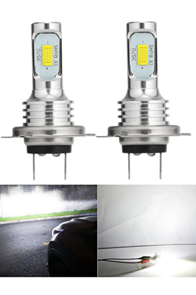 XL Set of 2 LED AUTO H7 3570 fog bulbs, power 80W, 4000 lumens, temperature 6000-6500K