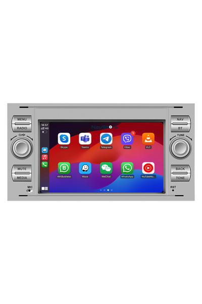 NavStore Ford Dedicated Navigation, 7Inch, 4Gb Ram, 64Gb Storage, Waze, Youtube, Gray - Copy
