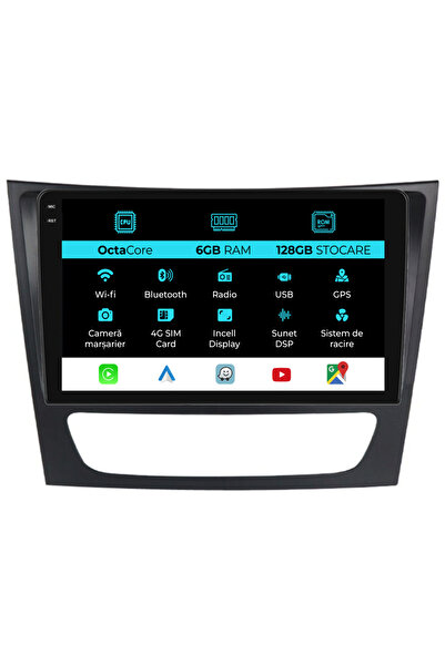 NavStore Dedicated Navigation Mercedes E-Class W211 (2002 - 2010), 9Inch, 6Gb Ram, 128Gb Storage, Carplay