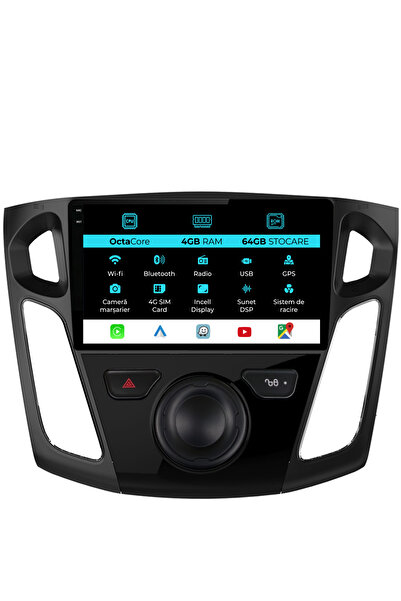 NavStore Navigatie Dedicata Ford Focus 3 (2012-2018), 9Inch, 4Gb Ram, 64Gb St...