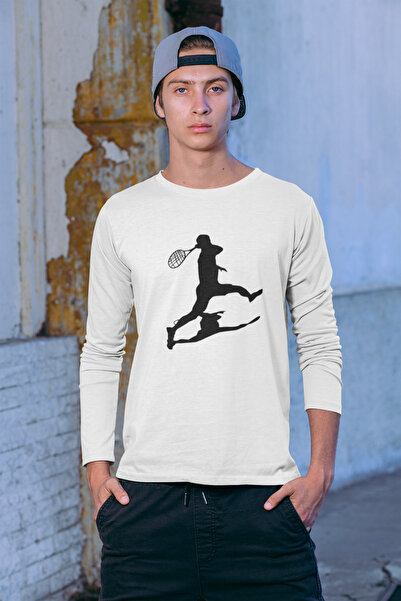 FNBX Djokovic Shadow Long Sleeve White T-Shirt