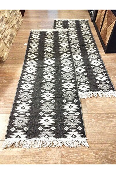 OEM 1+1 Traditional rugs, size 60 x 150 cm, grey, ROMB model