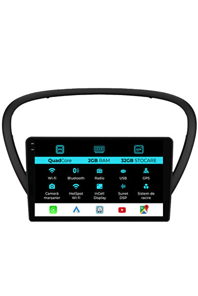 NavStore Navigatie Dedicata Peugeot 607 (2004-2011), 9Inch, 2Gb Ram, 32Gb Sto...