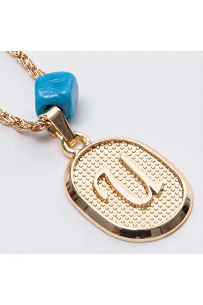 ZERO LAND قلادة XMPDBY مصنوعة من الخرز البلاستيكي الملتوي (232032) على شكل حرف U