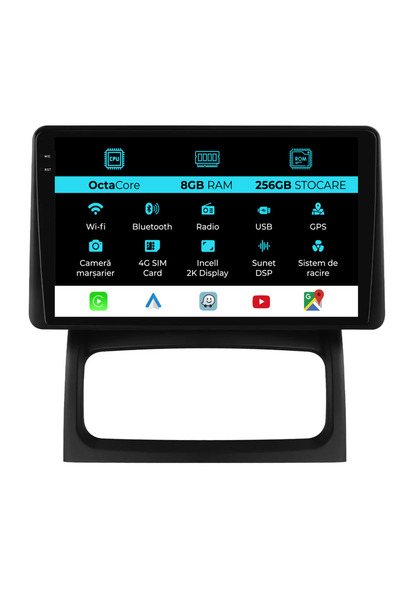 NavStore Dedicated Navigation Renault Clio 2 (1998-2012), 2K, 8Gb Ram, 256Gb Storage, Carplay