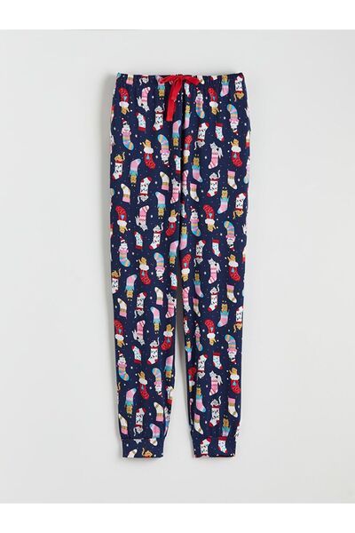 LC Waikiki Crew Neck Christmas Themed Women's Pajamas Set