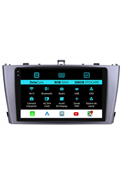 NavStore Navigatie Dedicata Toyota Avensis (2008-2015), 2K, 8Gb Ram, 256Gb St...