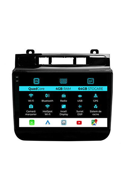 NavStore Navigatie Dedicata Volkswagen Touareg (2010-2018),QuadCore, 9Inch, 4Gb Ram, 64Gb Stocare, Carplay