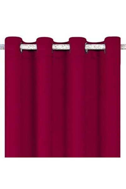 OEM Decorative Burgundy Curtain with Rings 140 x 260 cm