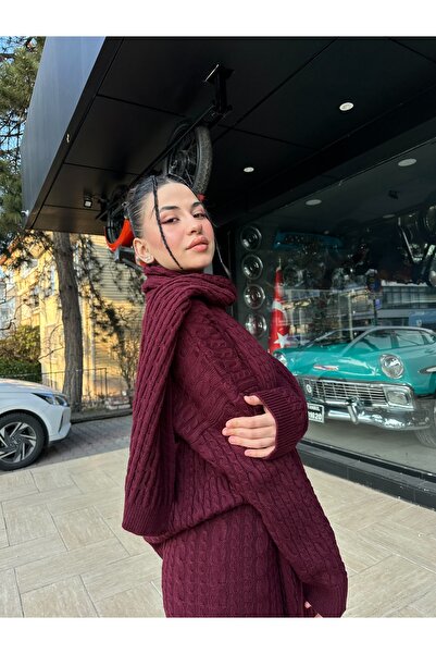 LYCIA Atkılı Örme Triko Takım