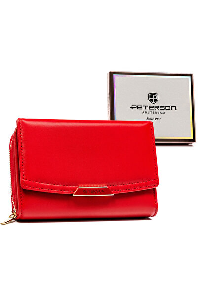 Other Women's -leather wallet with snap and zipper closure - Peterson