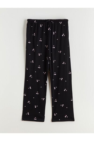 LC Waikiki Crew Neck Cherry Printed Women's Pajama Set