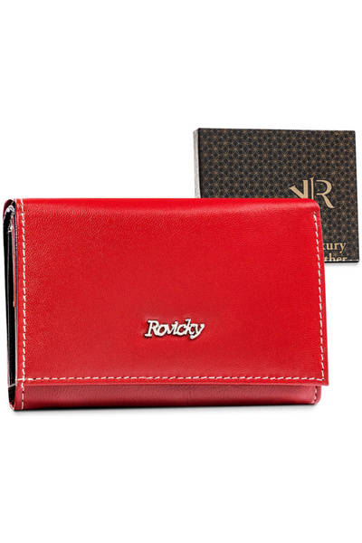 Other Women's leather wallet with snap closure - Rovicky
