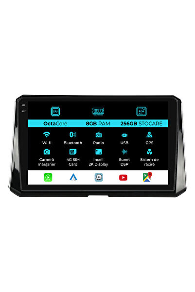 NavStore Navigatie Dedicata Toyota Corolla (2019-2025), 2K, 8Gb Ram, 256Gb St...