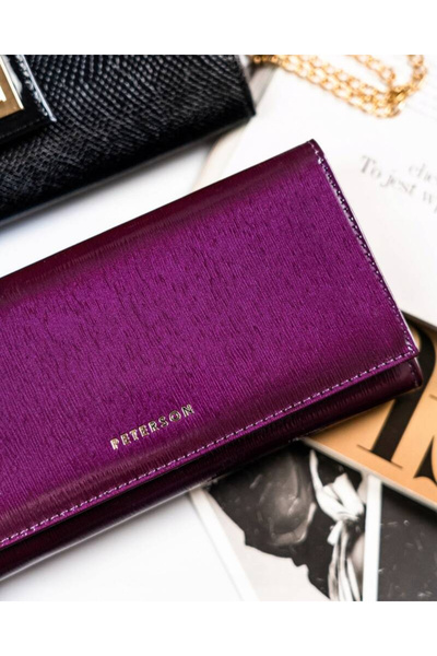 Other Spacious women's leather wallet with RFID system - Peterson