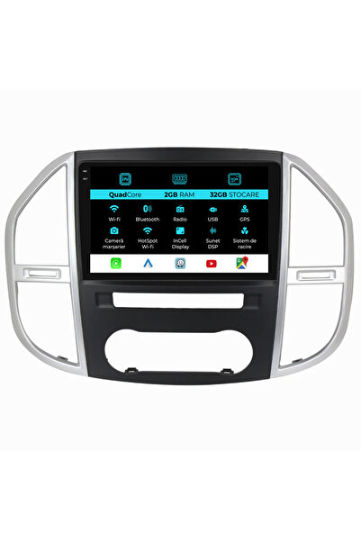 NavStore Dedicated Navigation Mercedes Vito W447 (2014-2021), 10Inch, 2Gb Ram, 32Gb Storage, Carplay